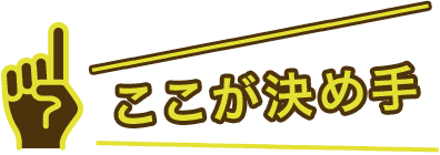 ここが決め手